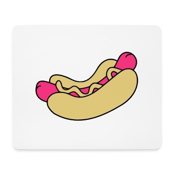 Hot Dog - Mousepad (Querformat) - Weiß - Vorne