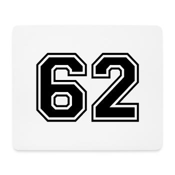62 - Mousepad (Querformat) - Weiß - Vorne