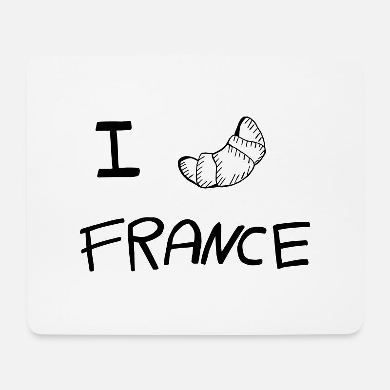 I LOVE FRANCE - Mousepad (Querformat) - Weiß
