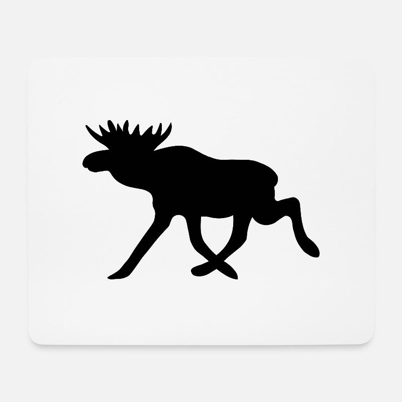 Elch - Klassiker - Mousepad (Querformat) - Weiß