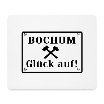 Glück auf! Bochum - Mousepad (Querformat) - Weiß - Vorne