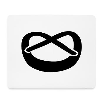 brezel__f1 - Mousepad (Querformat) - Weiß - Vorne