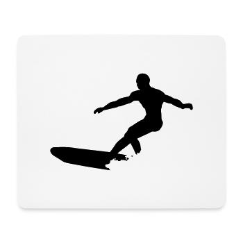 surf - Mousepad (Querformat) - Weiß - Vorne
