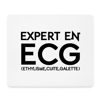 Experten-EKG - Mousepad (Querformat) - Weiß - Vorne
