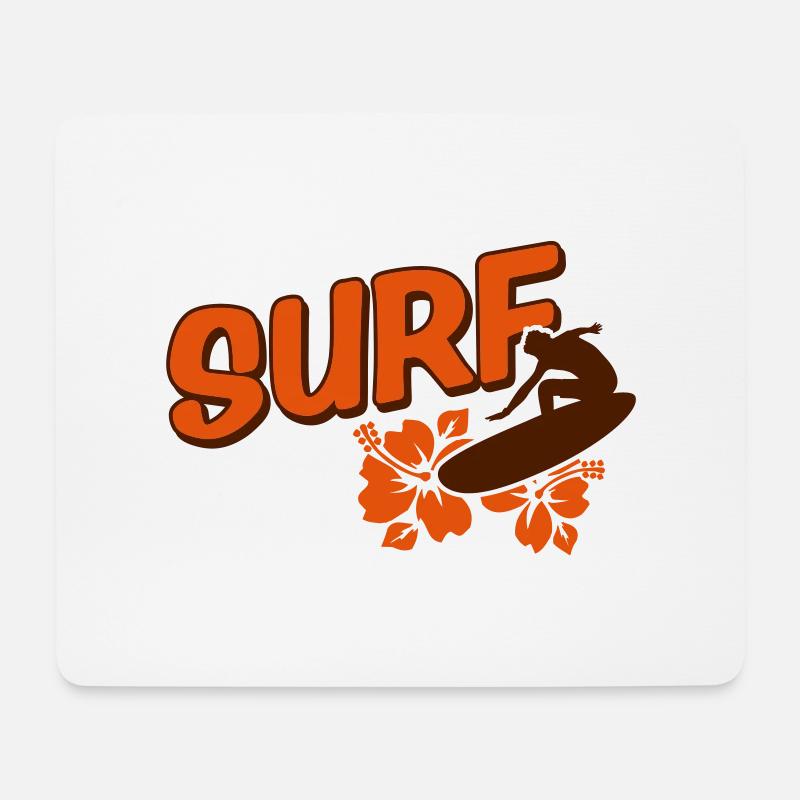 surf - Mousepad (Querformat) - Weiß