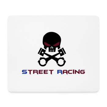 STREET RACING - Mouse Pad (horizontal) - white - Front