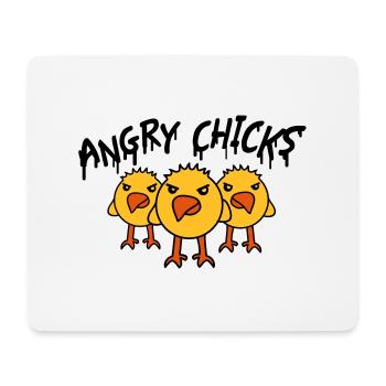 Angry Chicks - Mouse Pad (horizontal) - white - Front
