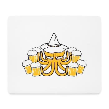 bier saufen trinken durst party feiern - Mousepad (Querformat) - Weiß - Vorne