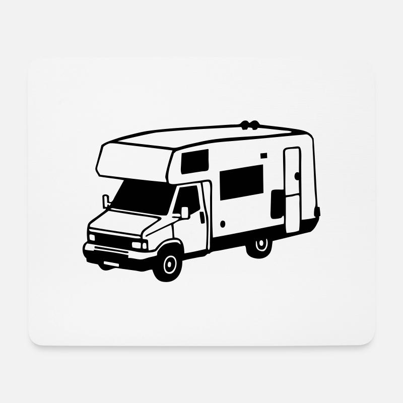 Wohnmobil - Mousepad (Querformat) - Weiß