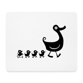 Duck Family t-shirt - Mouse Pad (horizontal) - white - Front
