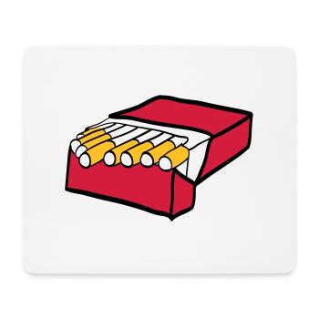 Zigaretten - Mousepad (Querformat) - Weiß - Vorne