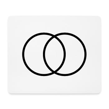 Vesica Piscis Symbol Sacred Geometry Mathematics - Mouse Pad (horizontal) - white - Front