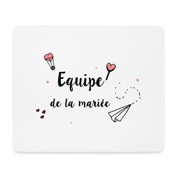 Equipe de la mariée - Tapis de souris (format paysage) - blanc - Devant