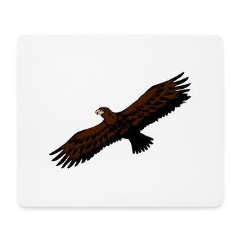 Adler vogel fliegen anmut raubvogel - Mousepad (Querformat) - Weiß - Vorne