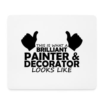 brilliant painter & decorator - Mouse Pad (horizontal) - white - Front