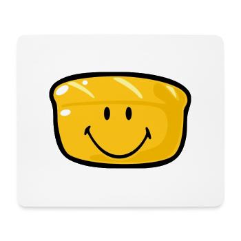 Smiley Bread - Tapis de souris (format paysage) - blanc - Devant