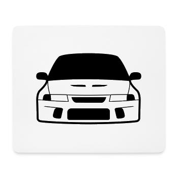 JDM Evo6 | T-shirts JDM - Mousepad (Querformat) - Weiß - Vorne