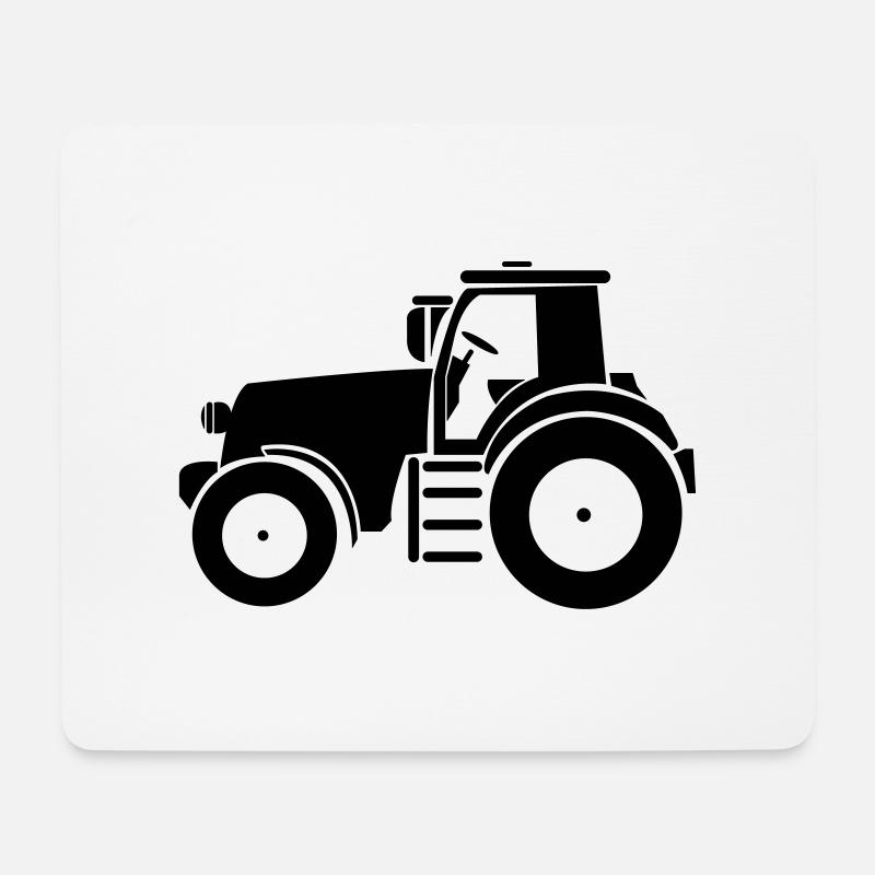 traktor - Mousepad (Querformat) - Weiß
