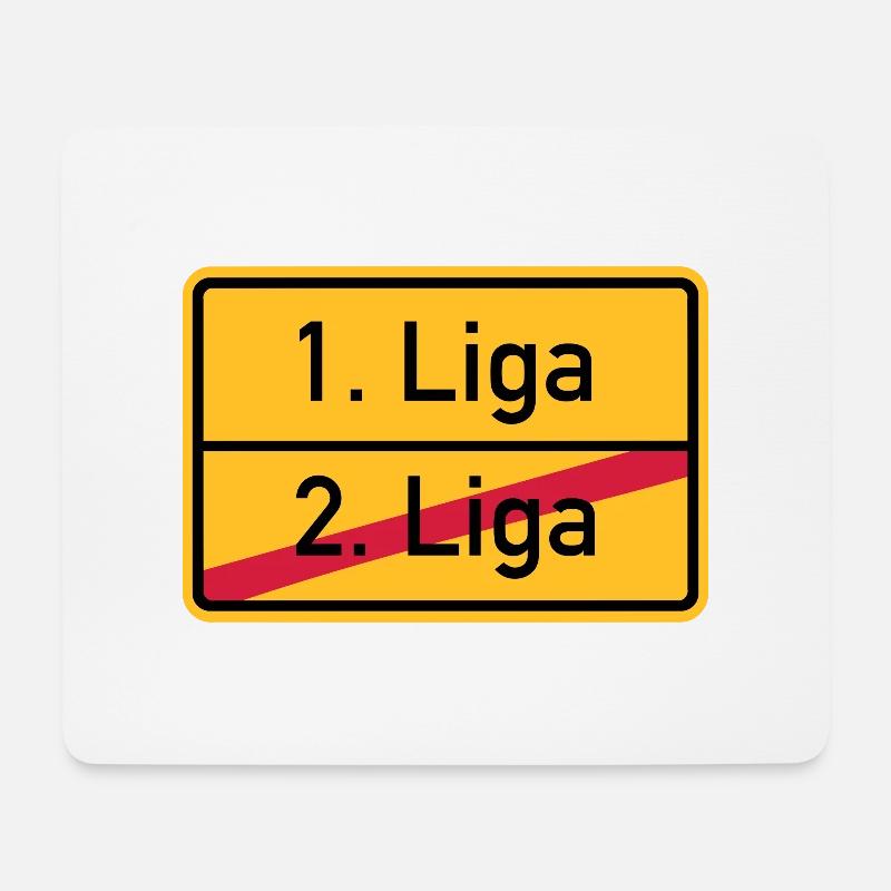 1. Liga - Mousepad (Querformat) - Weiß