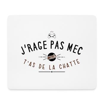 Mauvais joueur - Tapis de souris (format paysage) - blanc - Devant
