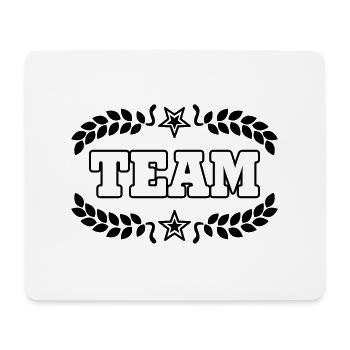 Team - Tapis de souris (format paysage) - blanc - Devant
