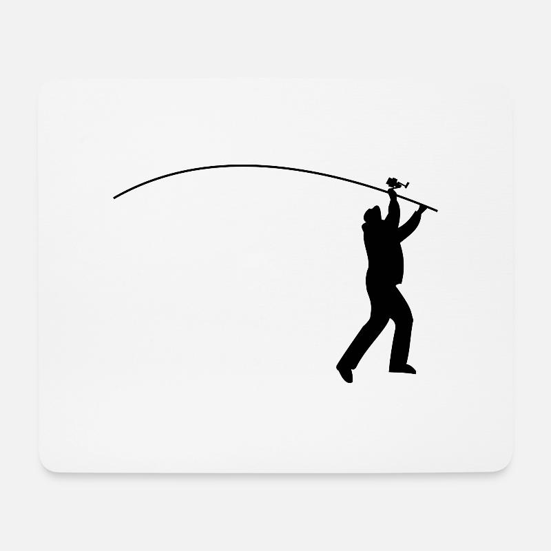 Brandungsangeln - Mousepad (Querformat) - Weiß