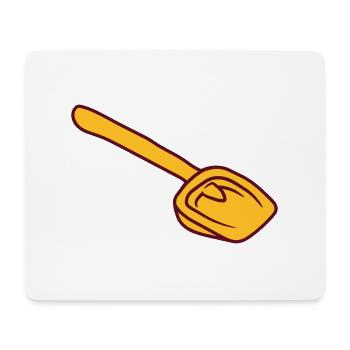 gelbe schaufel sandkasten spielzeug schaufeln eime - Mousepad (Querformat) - Weiß - Vorne