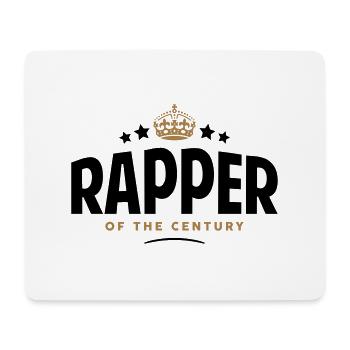 rapper of the century funny crown stars - Mouse Pad (horizontal) - white - Front