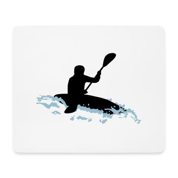 Whitewater kayaking - Mouse Pad (horizontal) - white - Front