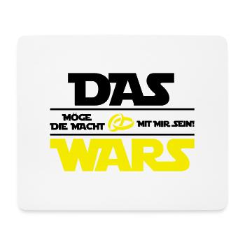 das_wars_02 - Mousepad (Querformat) - Weiß - Vorne