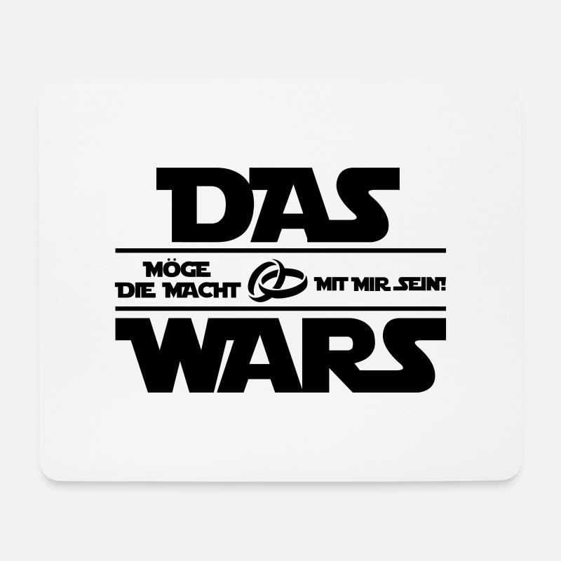 das_wars_01 - Mousepad (Querformat) - Weiß