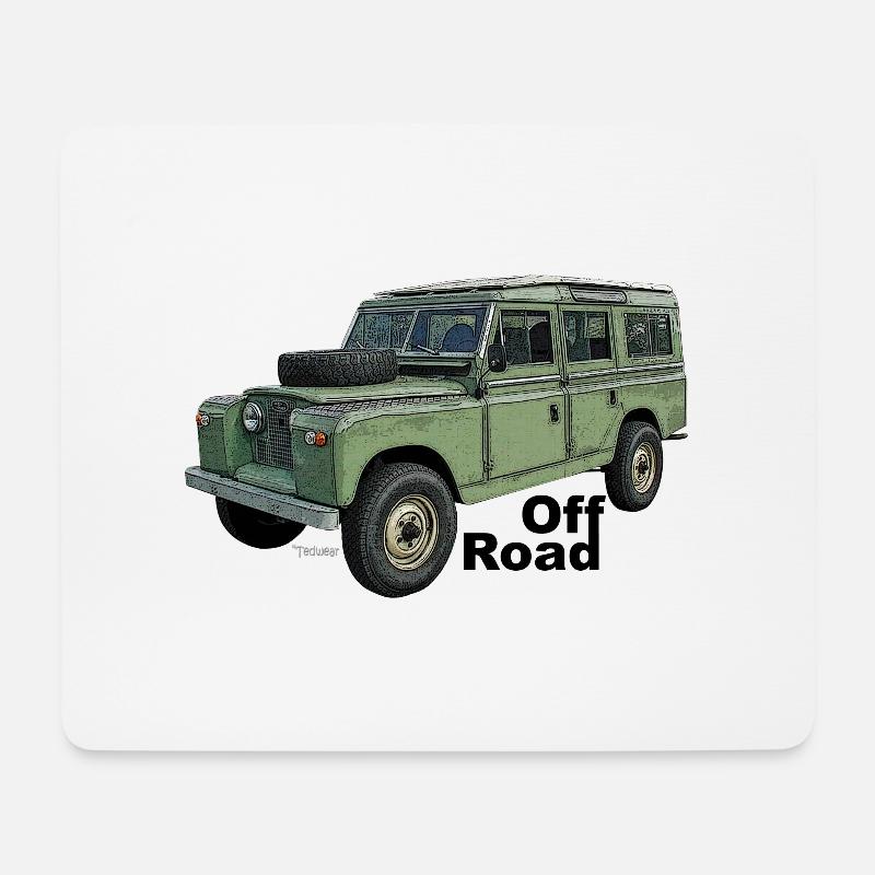 Off Road - Mouse Pad (horizontal) - white