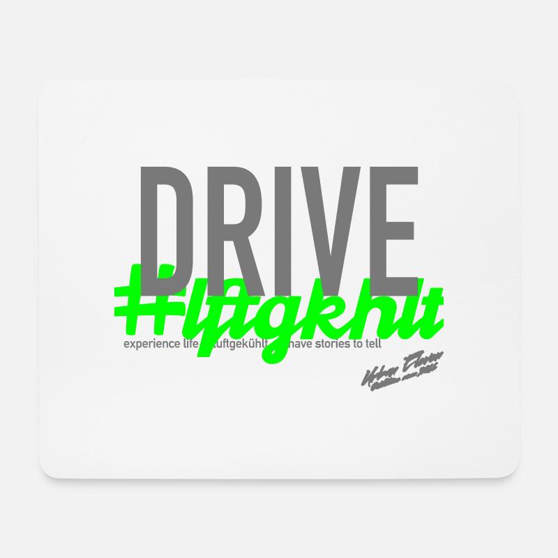 DRIVE luftgekühlt - Mousepad (Querformat) - Weiß
