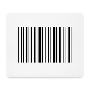 Striped barcode code strip - Mouse Pad (horizontal) - white - Front