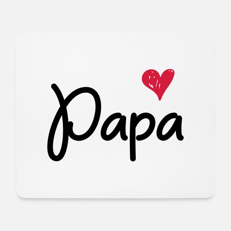Papa - Für den Papa - Mousepad (Querformat) - Weiß