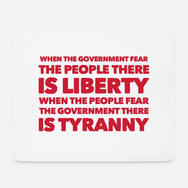 Fear the people - Mouse Pad (horizontal) - white