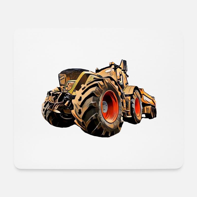 Tractor - Mouse Pad (horizontal) - white