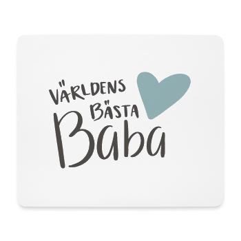 The world's best Baba - Mouse Pad (horizontal) - white - Front