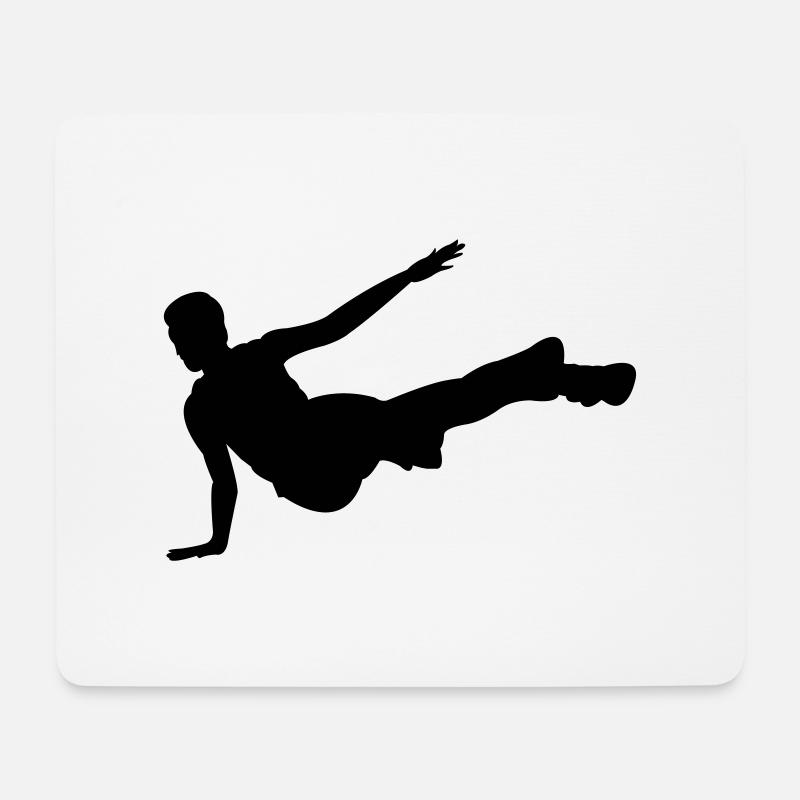breakdancer - Tapis de souris (format paysage) - blanc