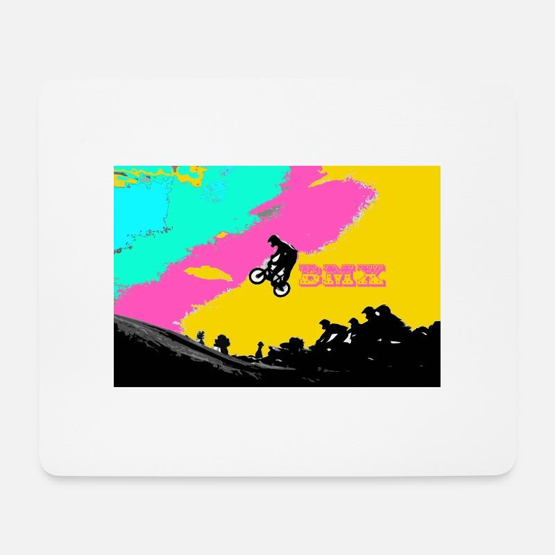 bmx - Mousepad (Querformat) - Weiß