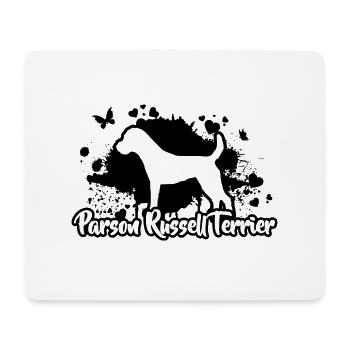 PARSON RUSSELL TERRIER Hunde Hund Wilsigns - Mousepad (Querformat) - Weiß - Vorne