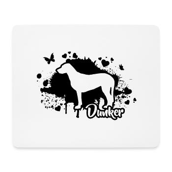 DUNKER Hunde Hund Wilsigns - Mousepad (Querformat) - Weiß - Vorne