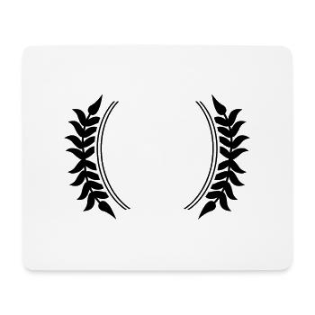 Kranz Symbol - Mousepad (Querformat) - Weiß - Vorne