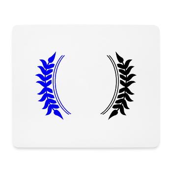 Kranz Symbol - Mousepad (Querformat) - Weiß - Vorne