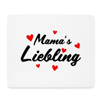 Mamas Liebling - Mousepad (Querformat) - Weiß - Vorne