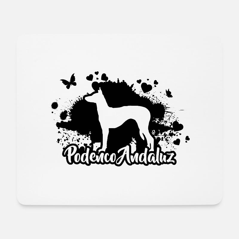PODENCO ANDALUZ Hunderasse Hund Hunde Wilsigns - Mousepad (Querformat) - Weiß