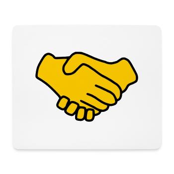 Emoji Main Donner la couleur sketch - Tapis de souris (format paysage) - blanc - Devant