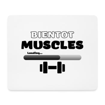 Bientot muscles - Tapis de souris (format paysage) - blanc - Devant