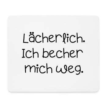 Party feiern Festival bechern saufen Alkohol - Mousepad (Querformat) - Weiß - Vorne
