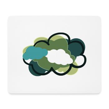 Clouds - Mousepad (Querformat) - Weiß - Vorne